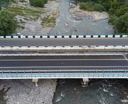 Досрочно завершен капремонт моста через реку Фиагдон на трассе А-162 в Северной Осетии