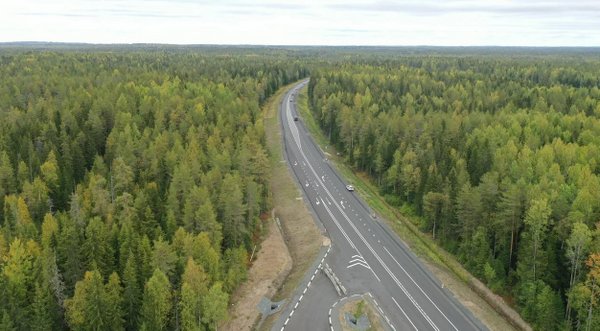 На участке капремонта трассы Р-21 Кола в Карелии завершены основные работы
